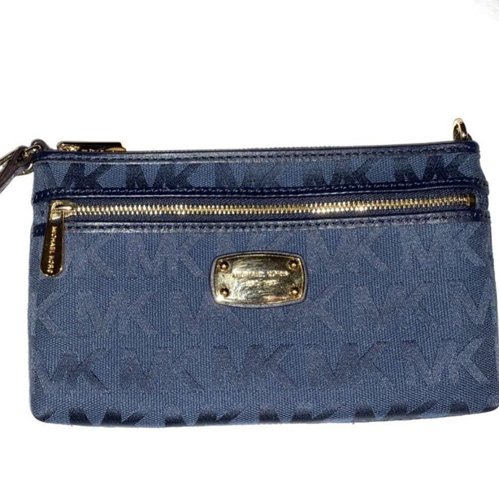 Michael Kors Navy Blue Wrist Wallet